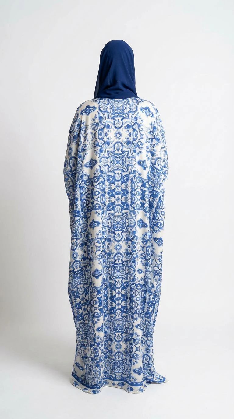 Summer Printed Abaya 04 - 5