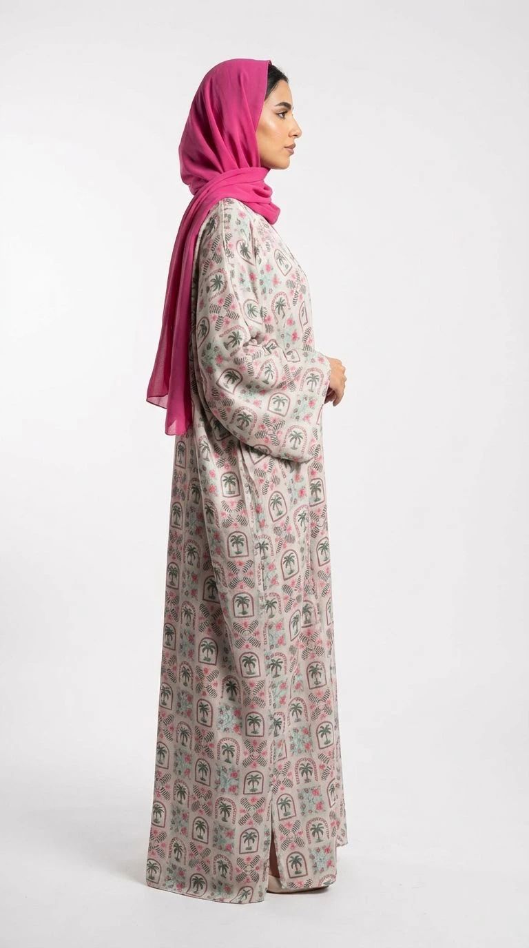 Summer Printed Abaya 06 - 3
