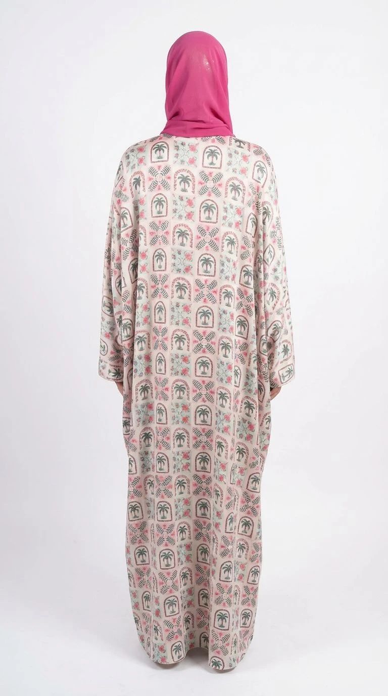 Summer Printed Abaya 06 - 4