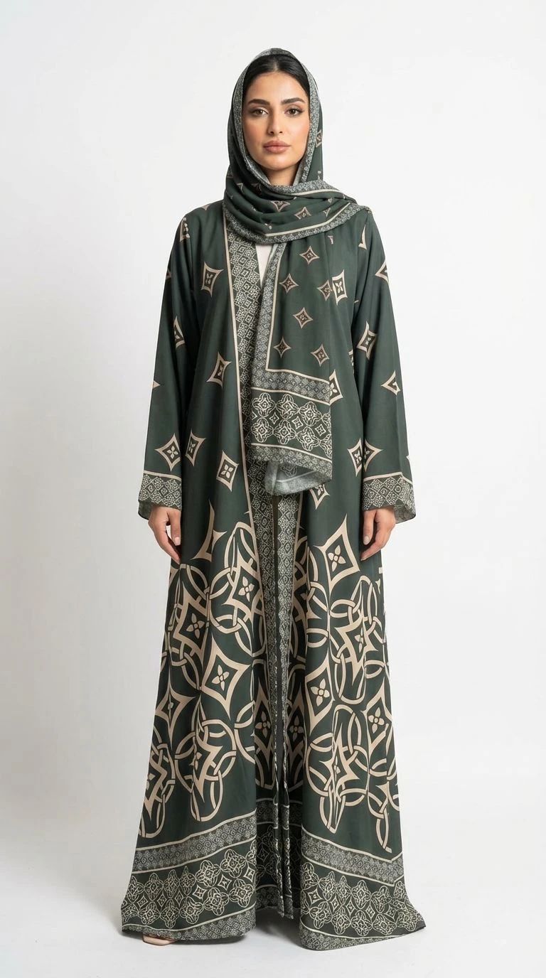 Summer Printed Abaya 09 - 2