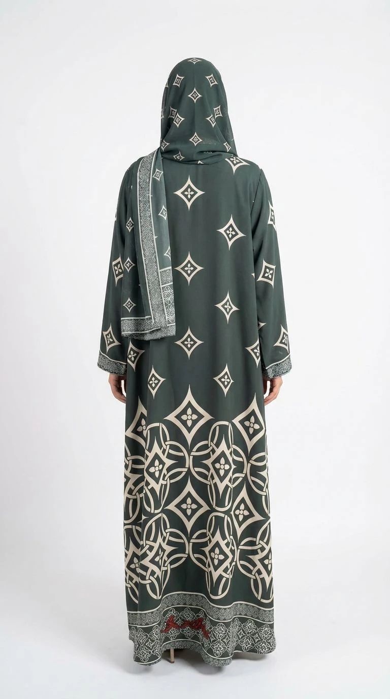 Summer Printed Abaya 09 - 5