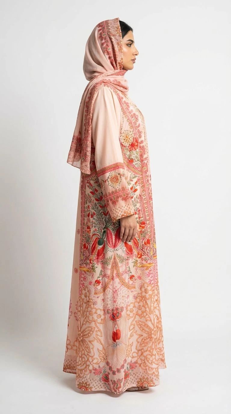 Summer Printed Abaya 10 - 3