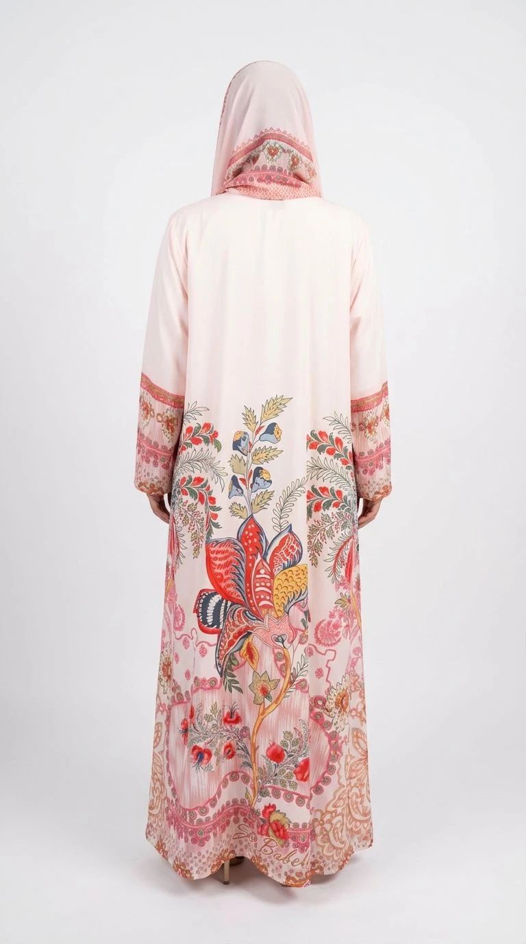 Summer Printed Abaya 10 - 4