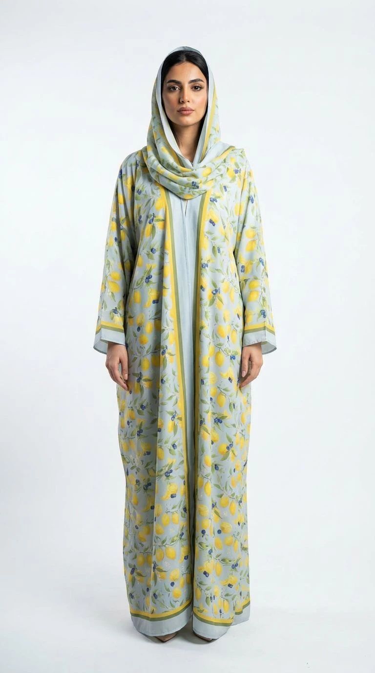 Summer Printed Abaya 13 - 2