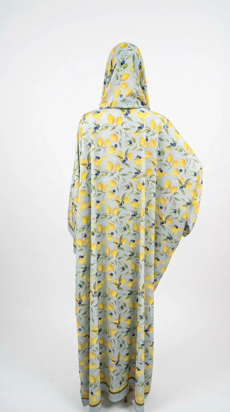 Summer Printed Abaya 13 - 4