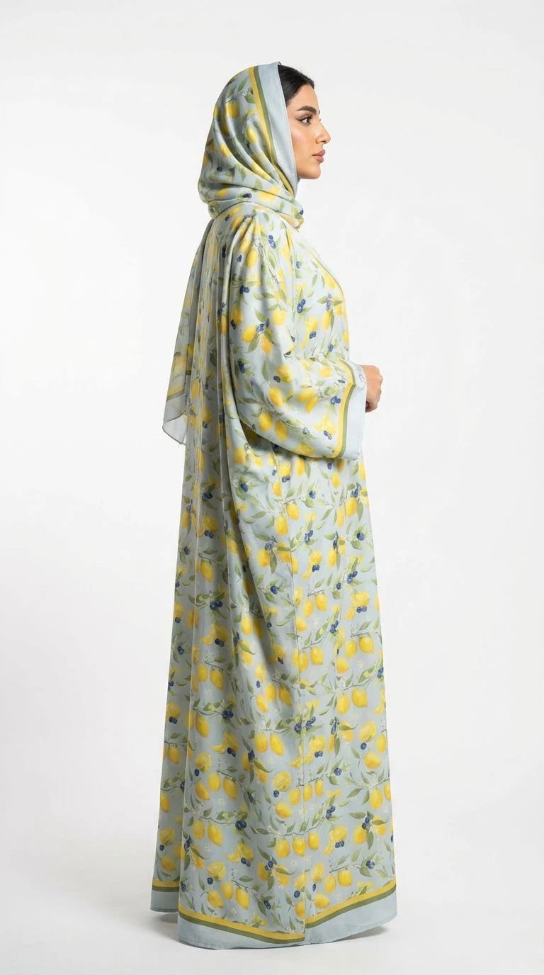 Summer Printed Abaya 13 - 5