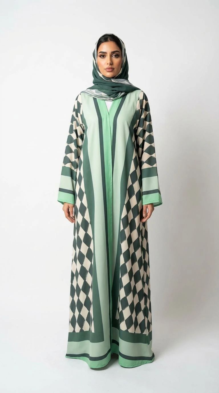 Summer Printed Abaya 14 - 2