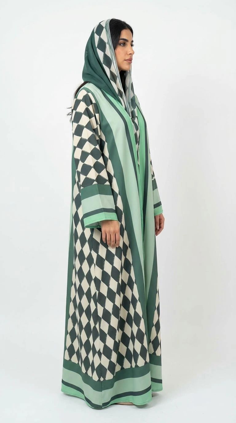 Summer Printed Abaya 14 - 4