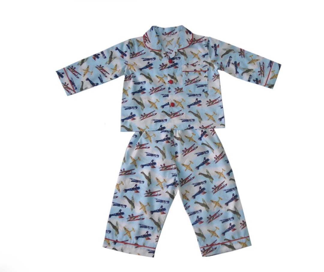 Boys’ Airplane Pajama Set - 3