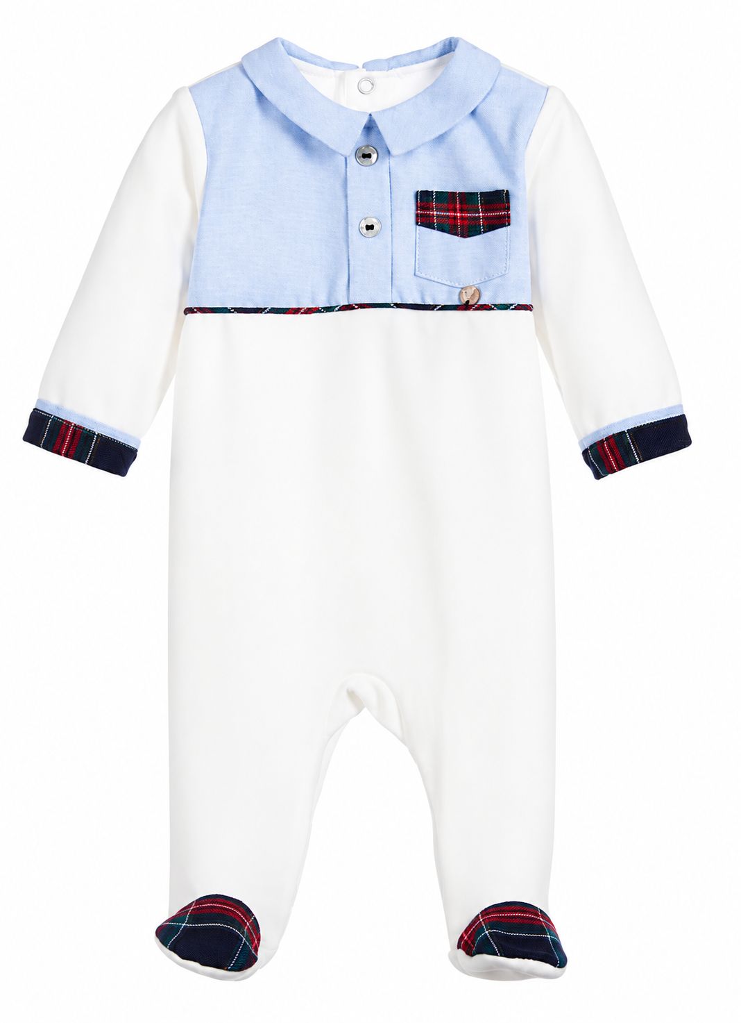 Baby Boys’ Tartan Detail Romper - 2