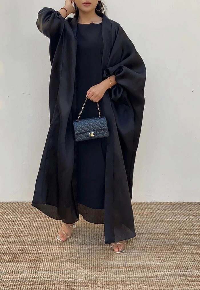 Japanese organza bisht abaya - 1