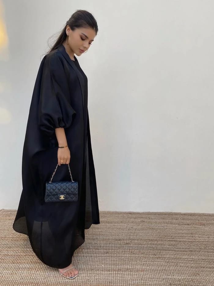 Japanese organza bisht abaya - 2