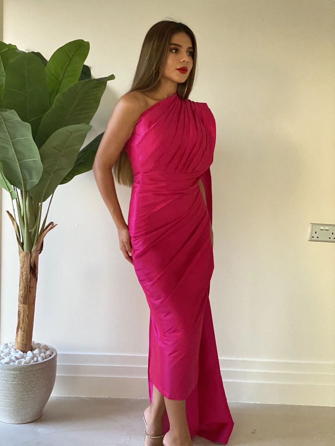 Wedding dress pink color - 1