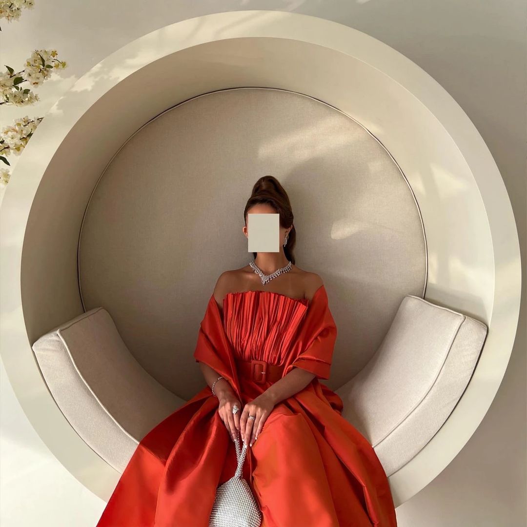 Orange wedding dress - 4