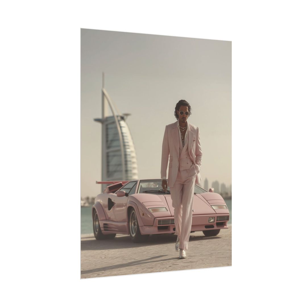 Crocket and Countach - Dubai 80s Poster Series 40 x 50 - 3