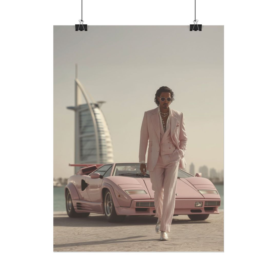 Crocket and Countach - Dubai 80s Poster Series 40 x 50 - 2
