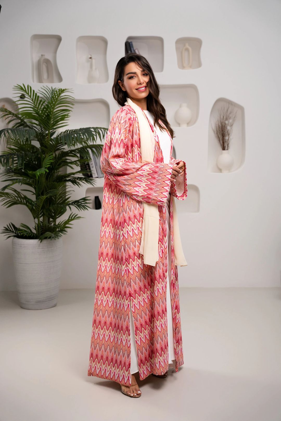 Sunset chevron abaya - 2