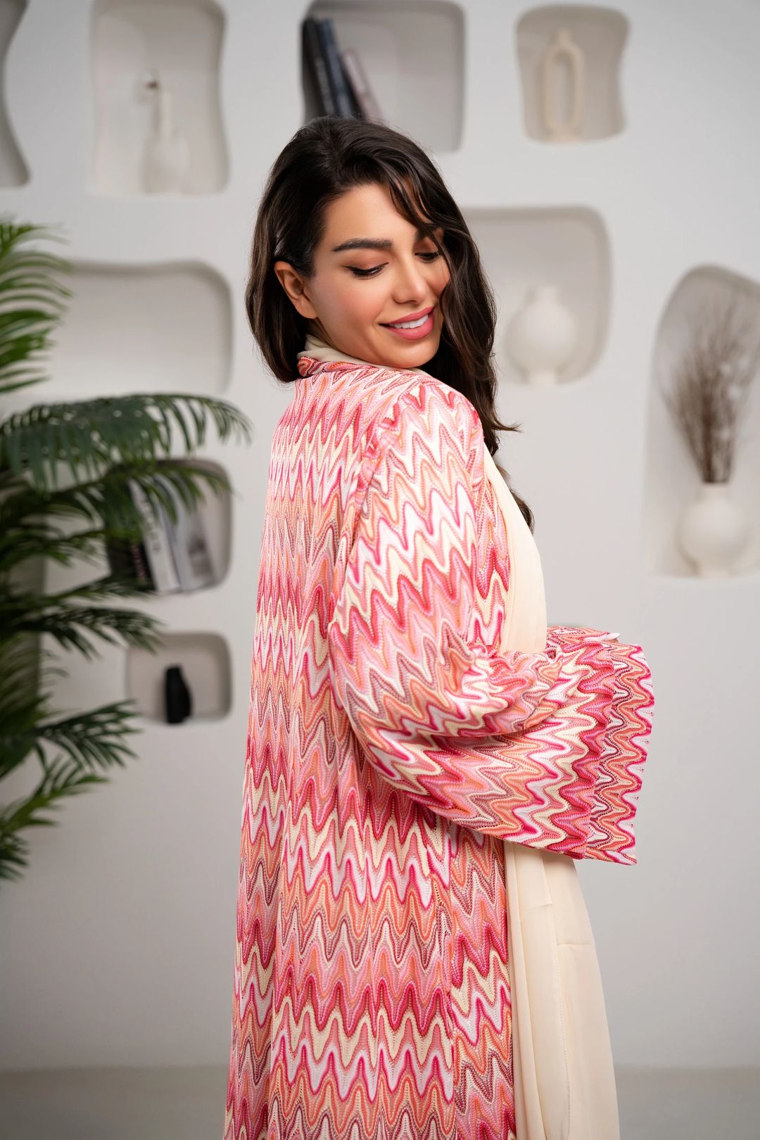 Sunset chevron abaya - 3