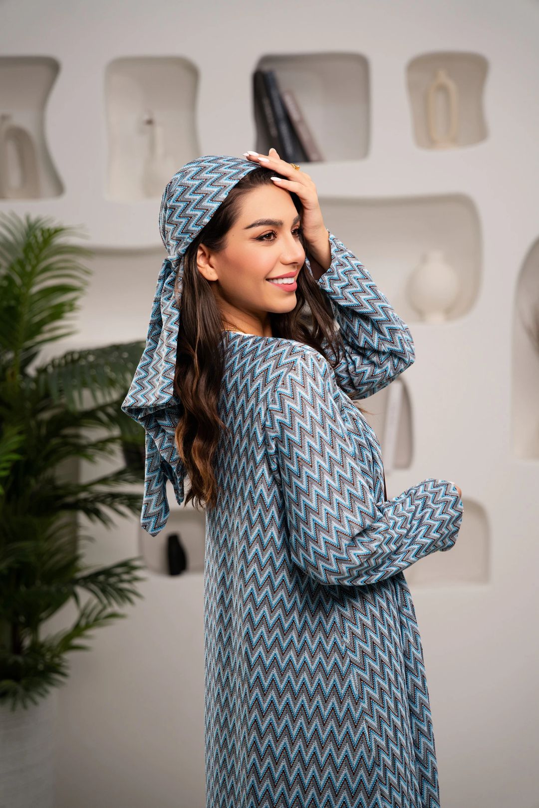 Azure square scarf - 1