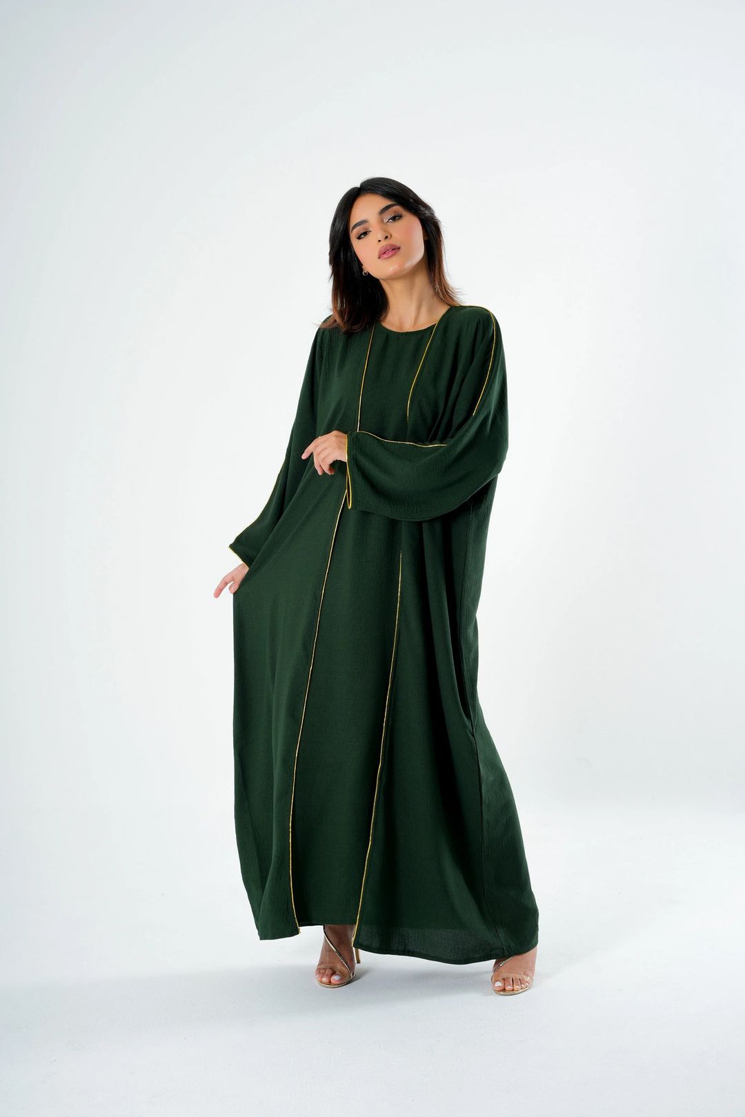 Saira Set green Abaya - 1