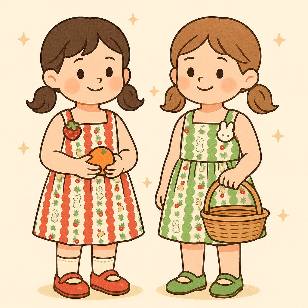 bunny garden dress (red) - 8