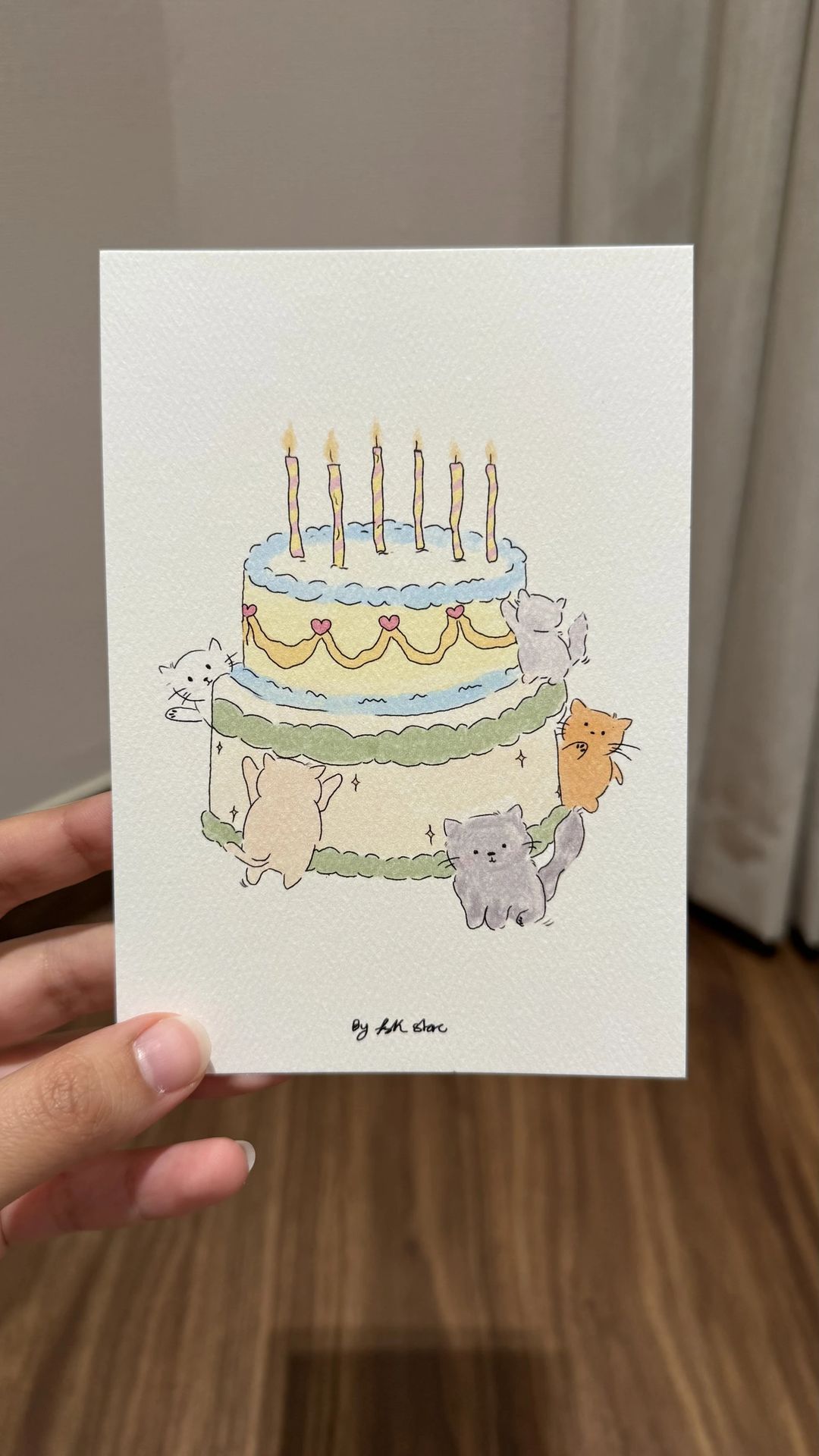 Kittys birthday card 🎂 - 1