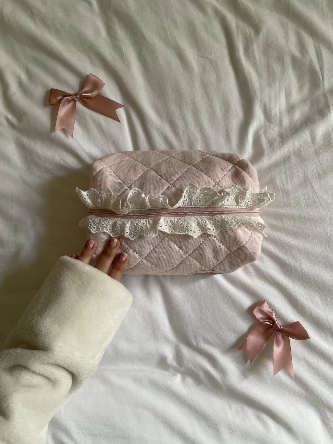 Pink heart Makeup bag - 3