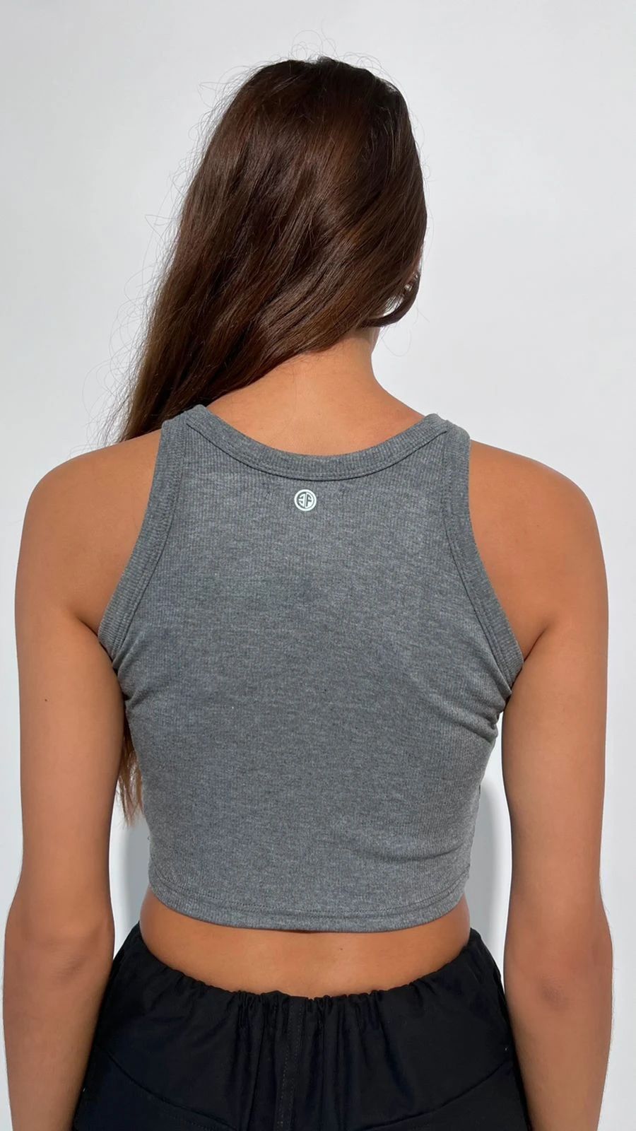 Basic Tank top dark grey - 1