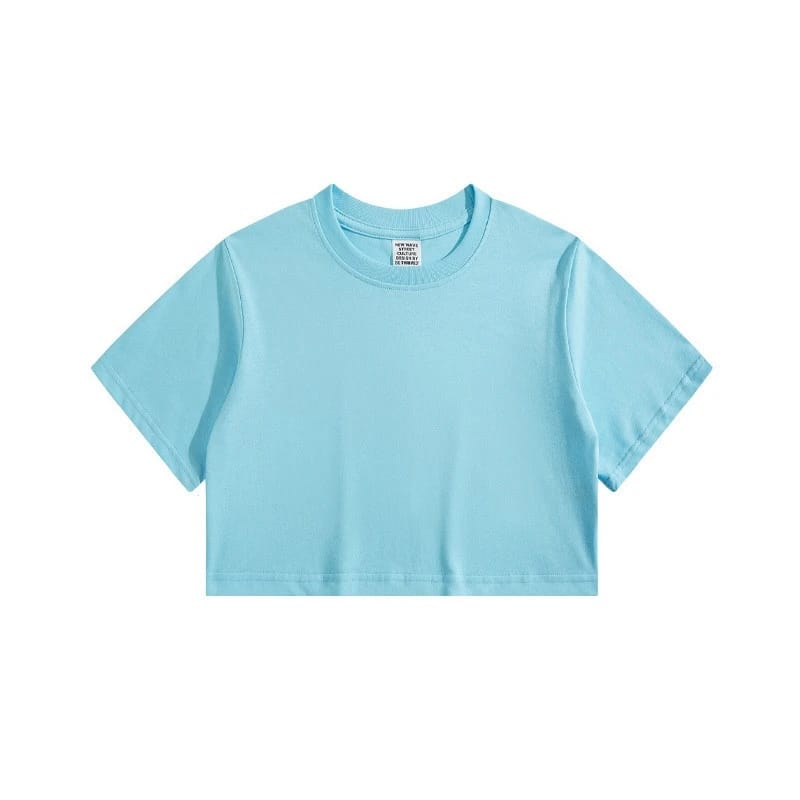 Crop T-shirt blue - 1
