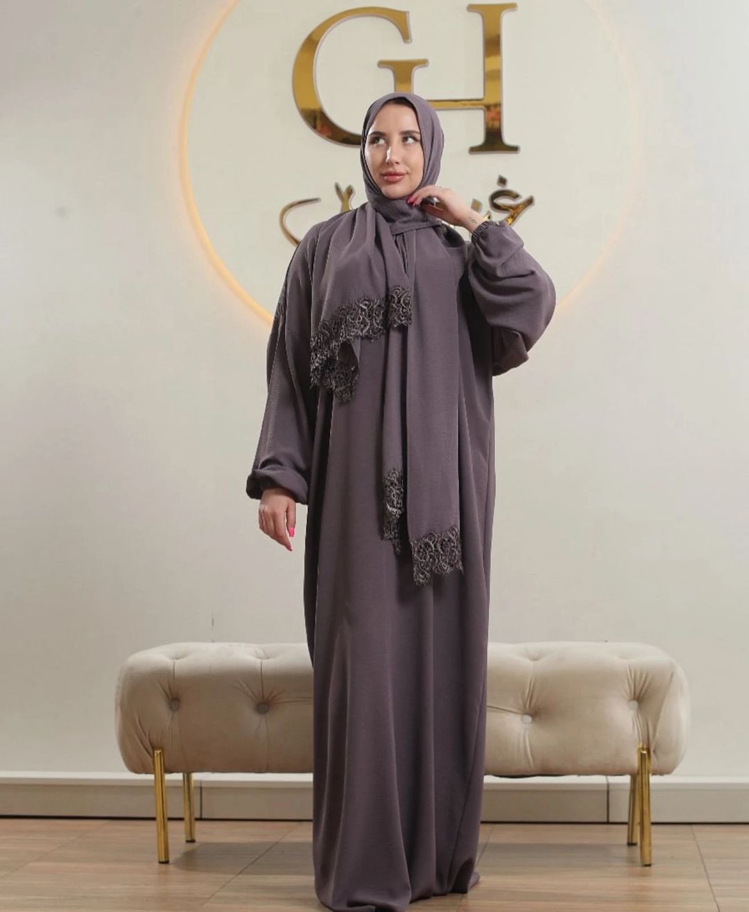 عباءة صلاة كم مطاطي - 1