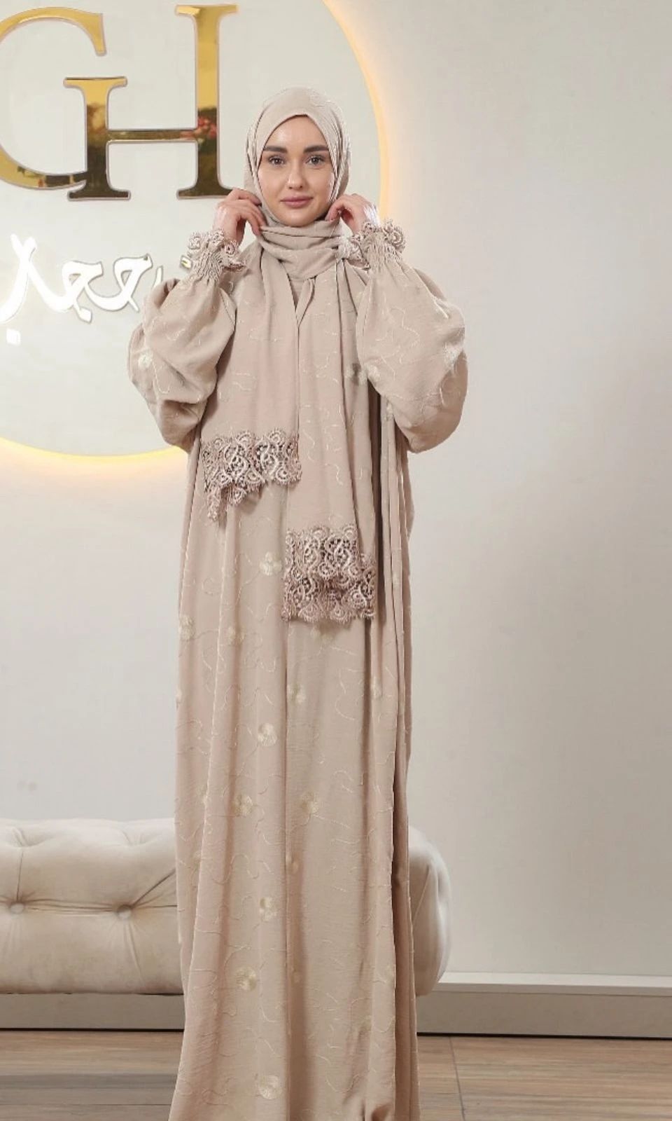 عباءة صلاة مطرزة زهى كولكشن - 4