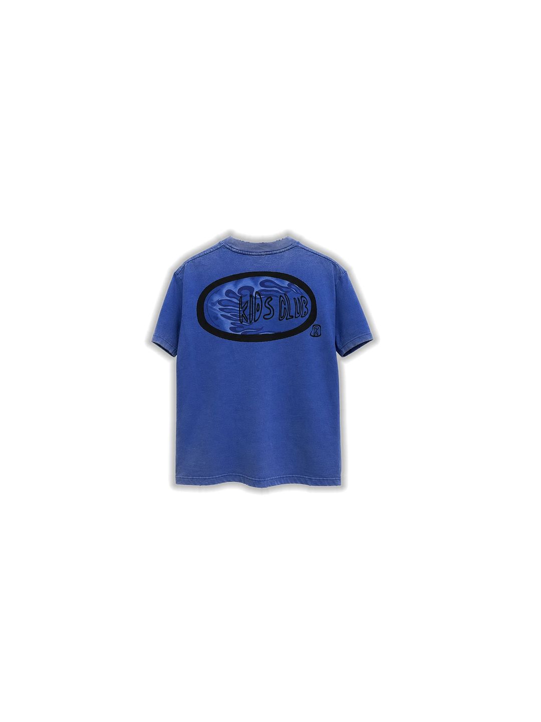 Blue Flame Acid-Washed-Distressed tee - 2
