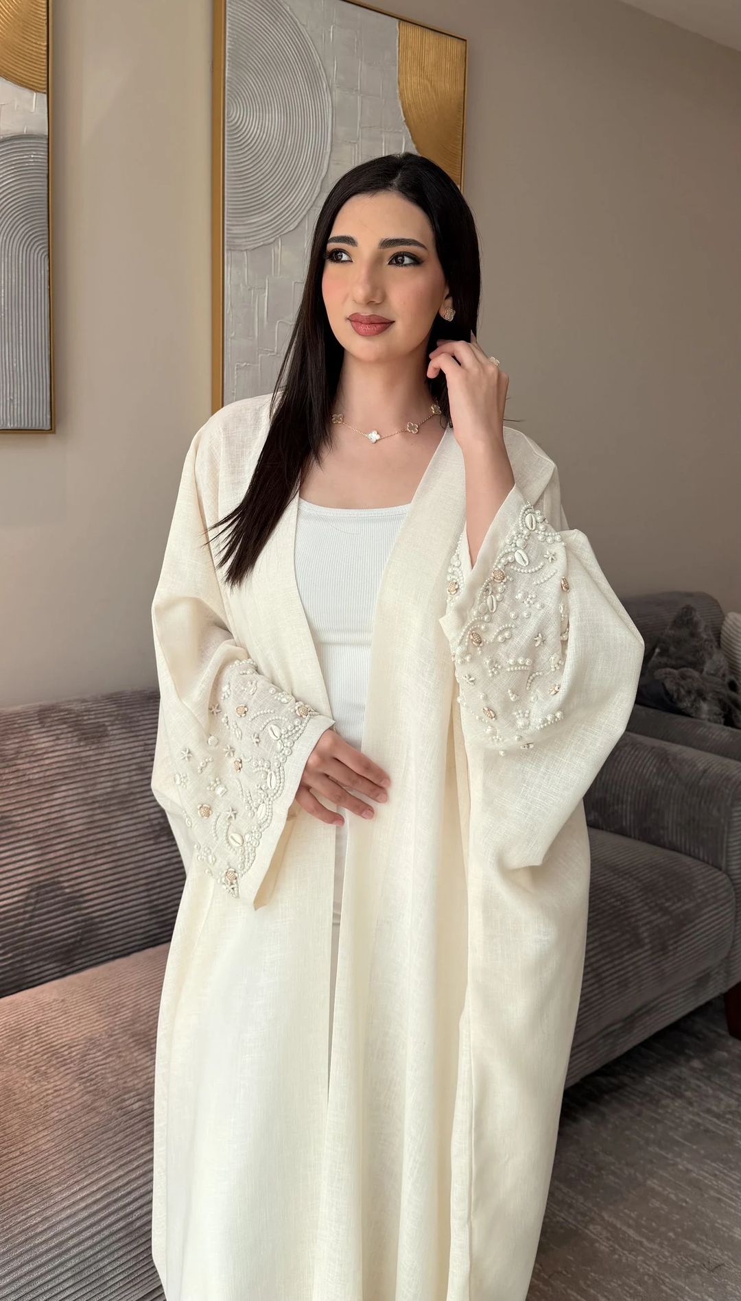 Seashell Abaya - 5