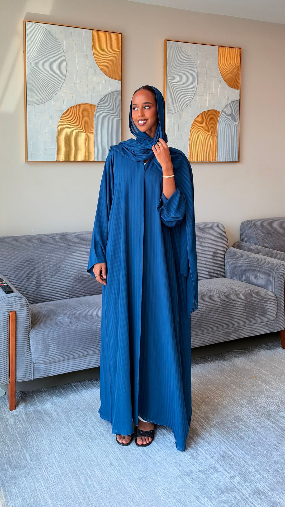 Zuhur Chiffon Dark Turquoise - 2