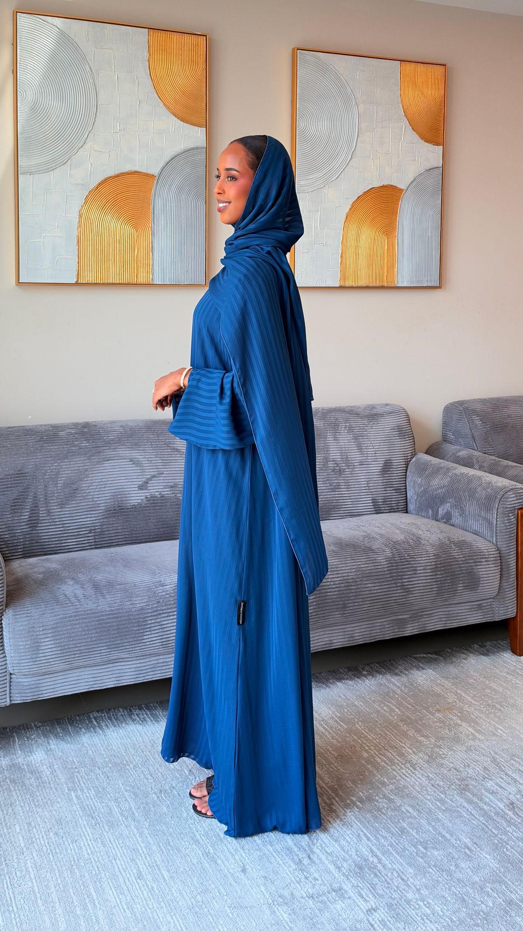Zuhur Chiffon Dark Turquoise - 3