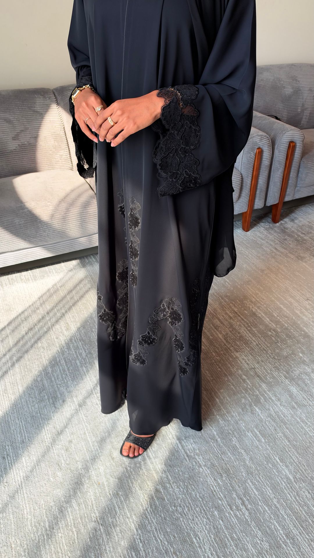 narjas abaya black - 3