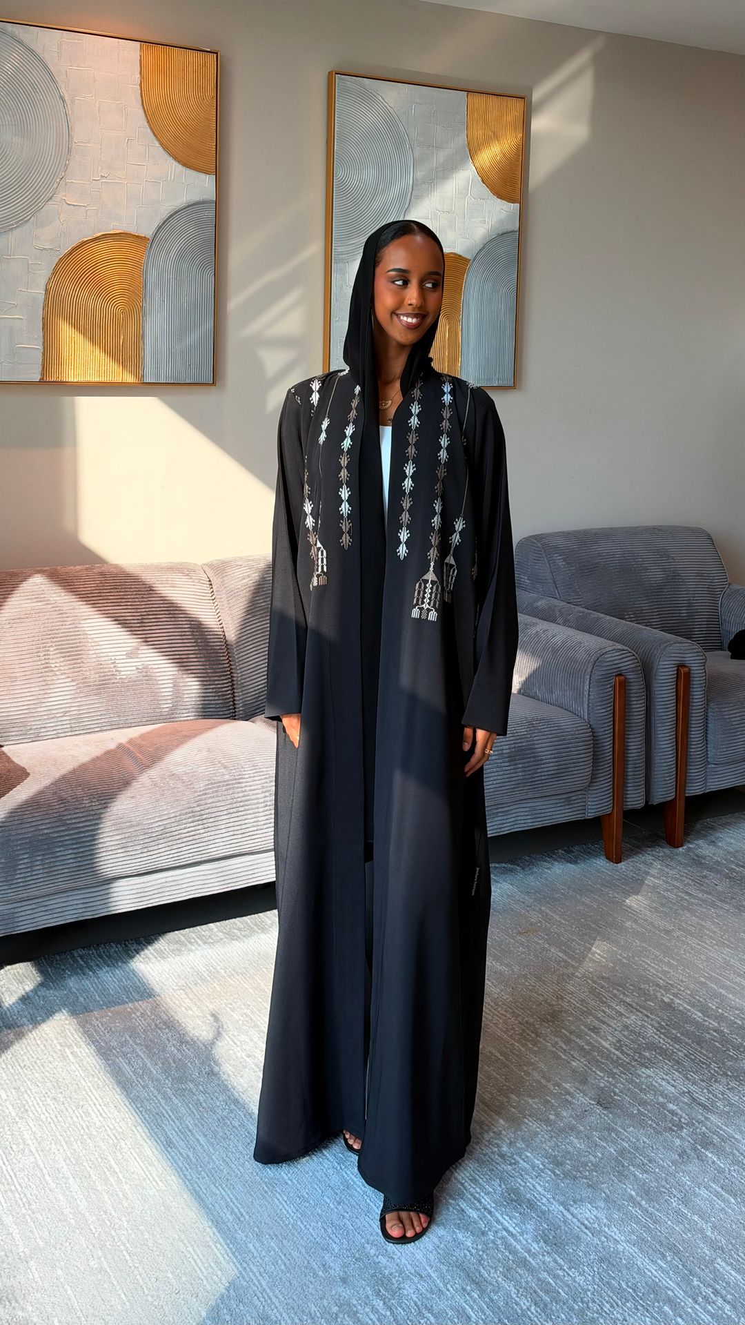 Abeer abaya black - 2