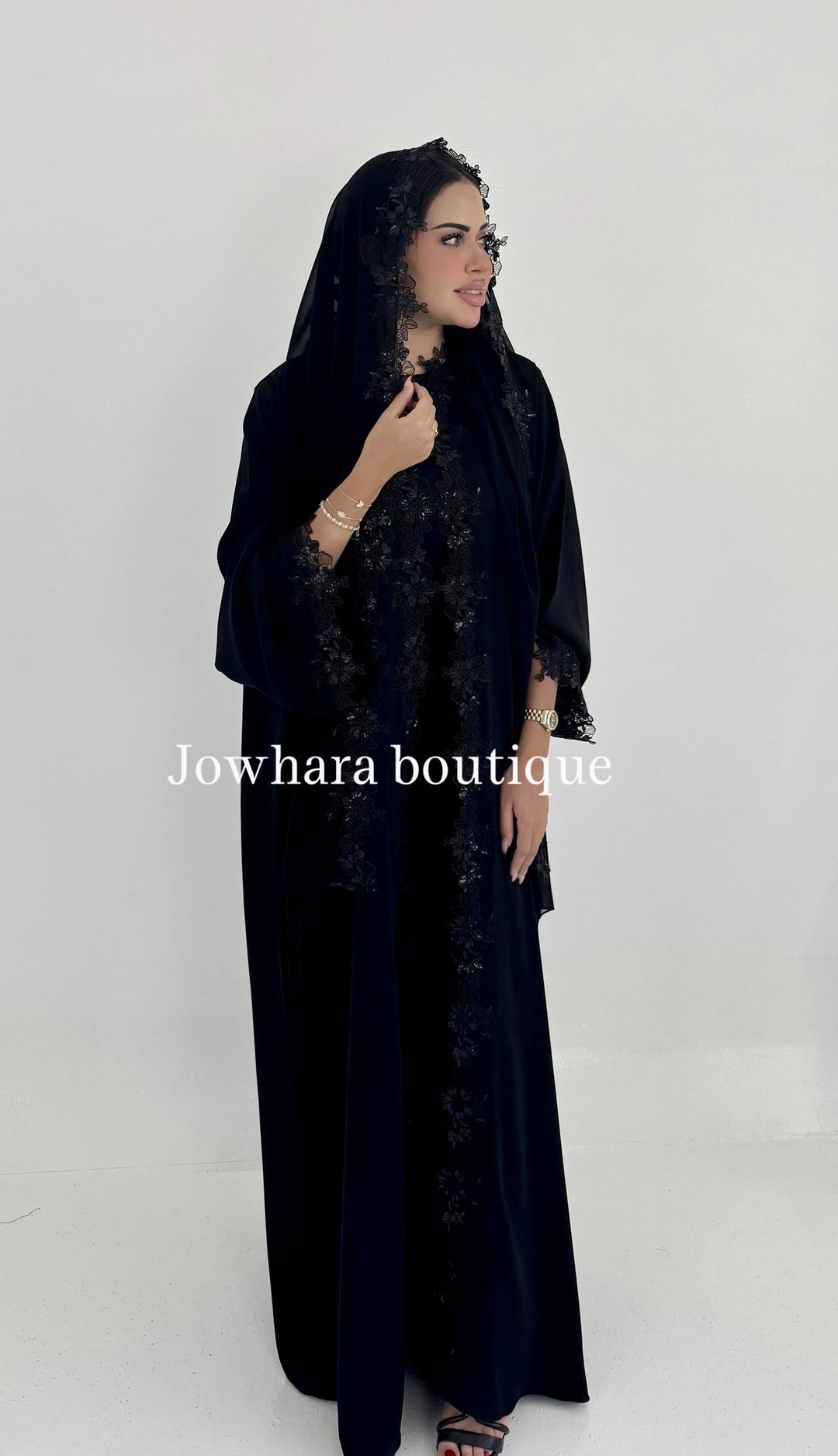 Merna abaya black - 2