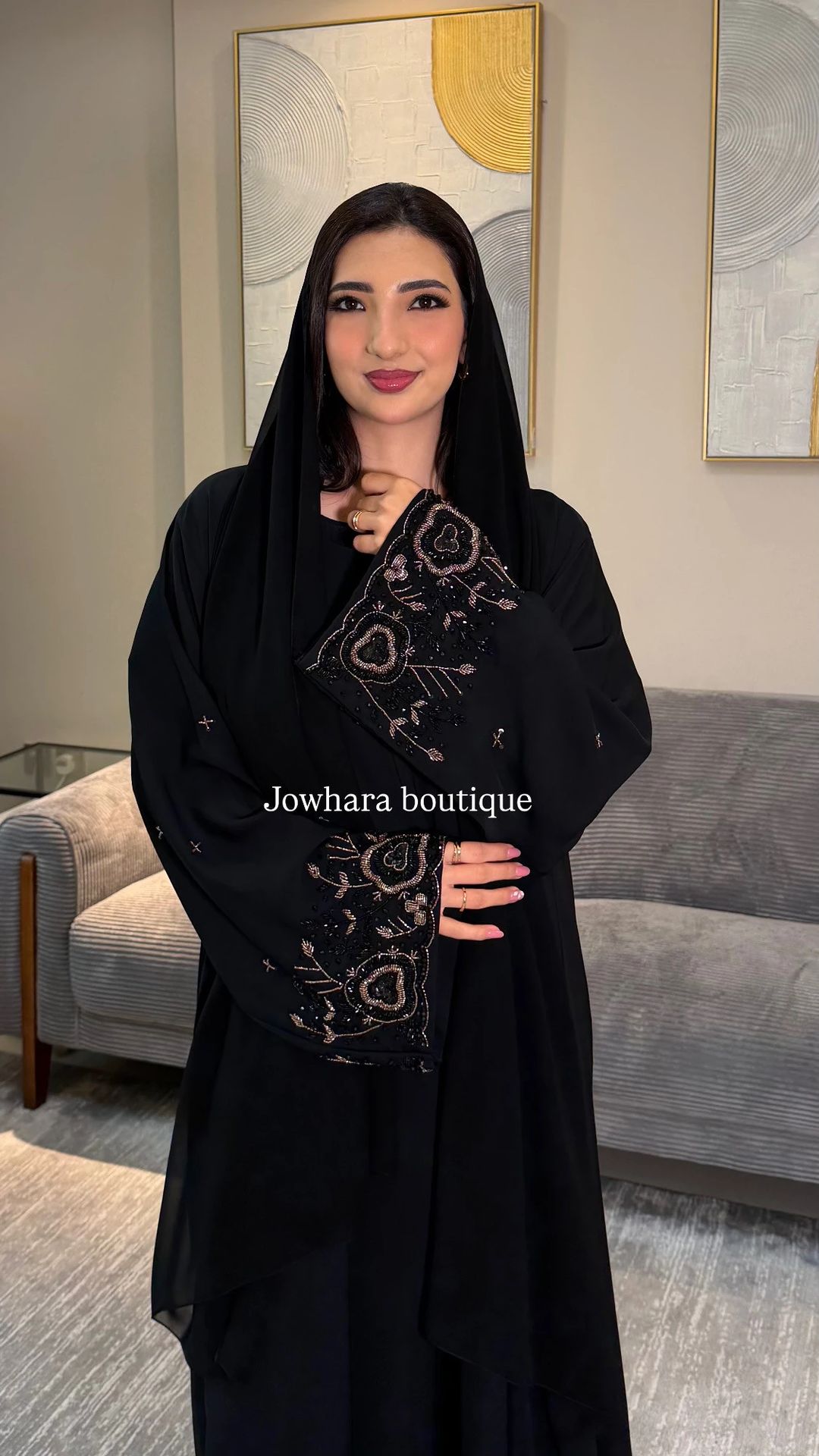 Aruba Abaya black | Closed - 1