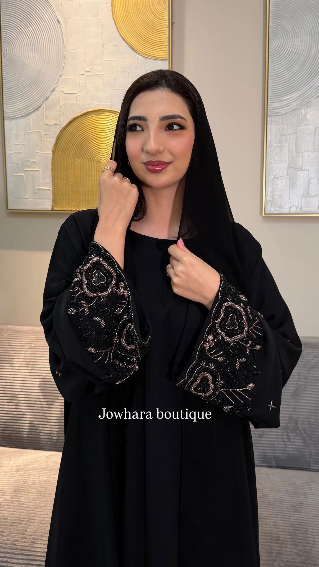Aruba Abaya black | Closed - 2