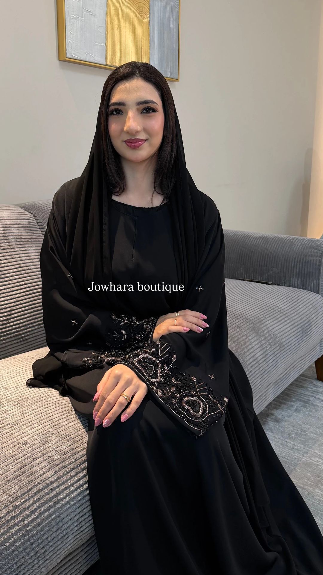 Aruba Abaya black | Closed - 3