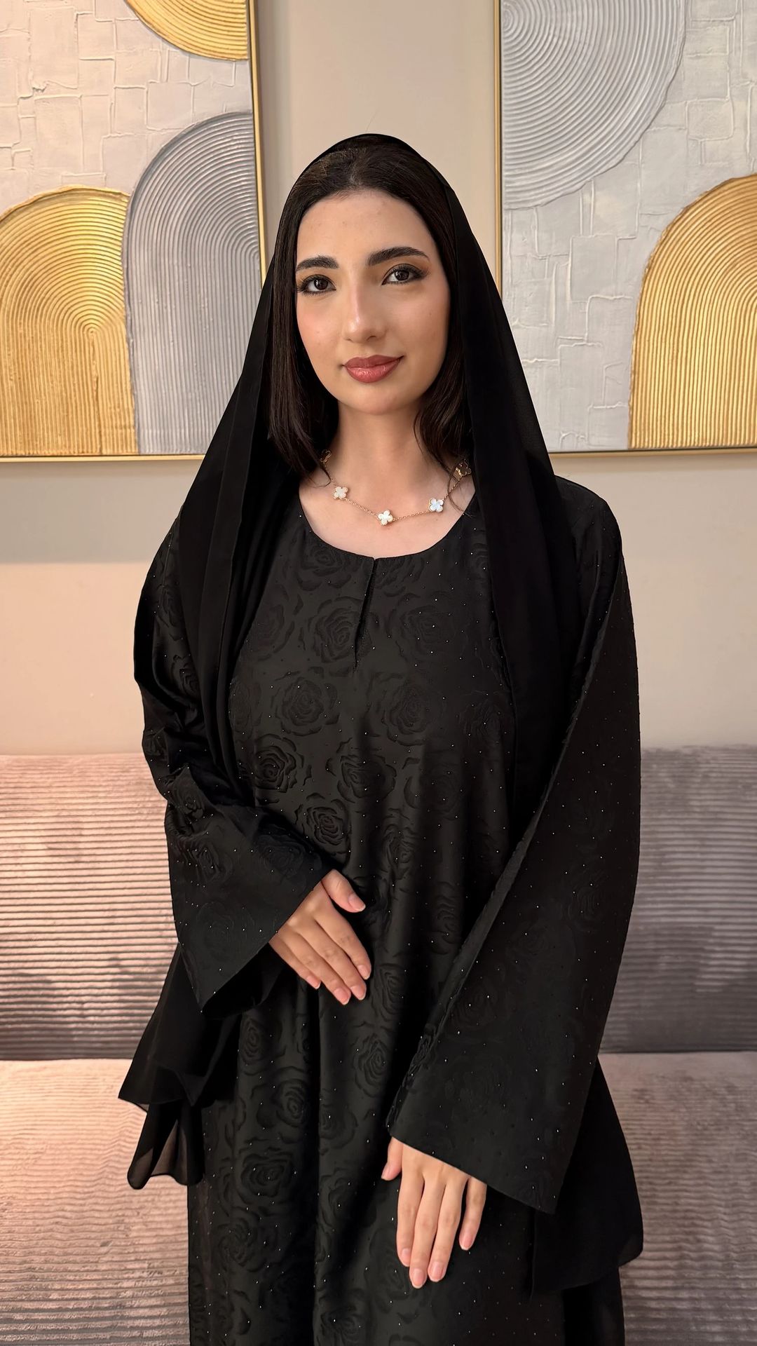 Faye Abaya black | Closed - 1