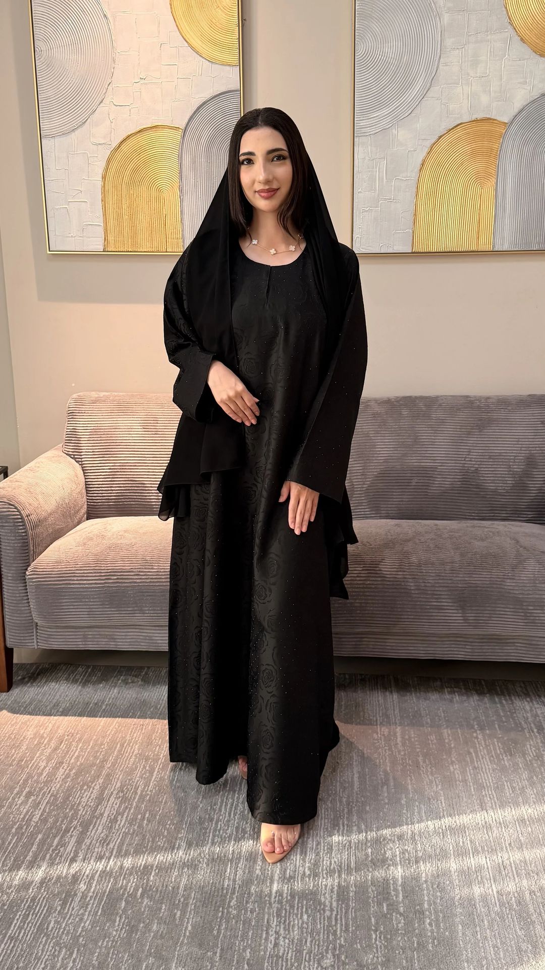Faye Abaya black | Closed - 3