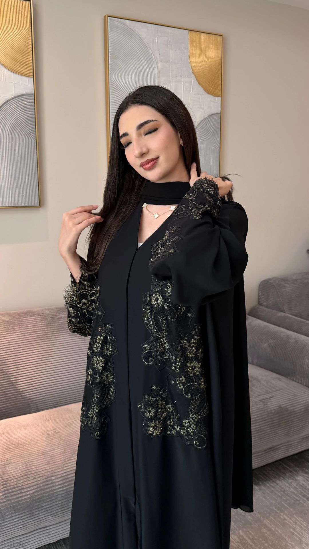 Bayan Black Abaya - 3