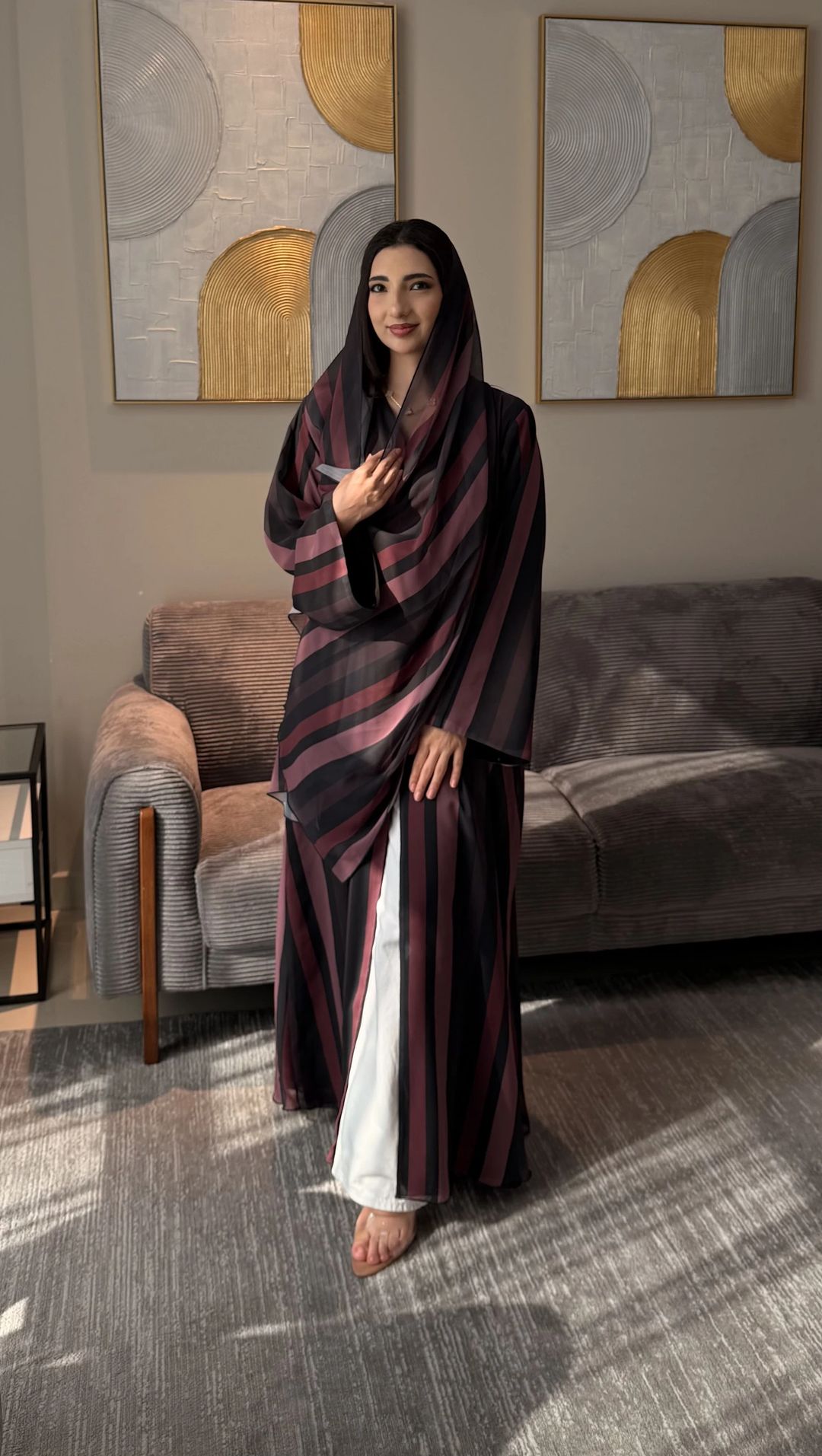 Ambar Printed Abaya - 2