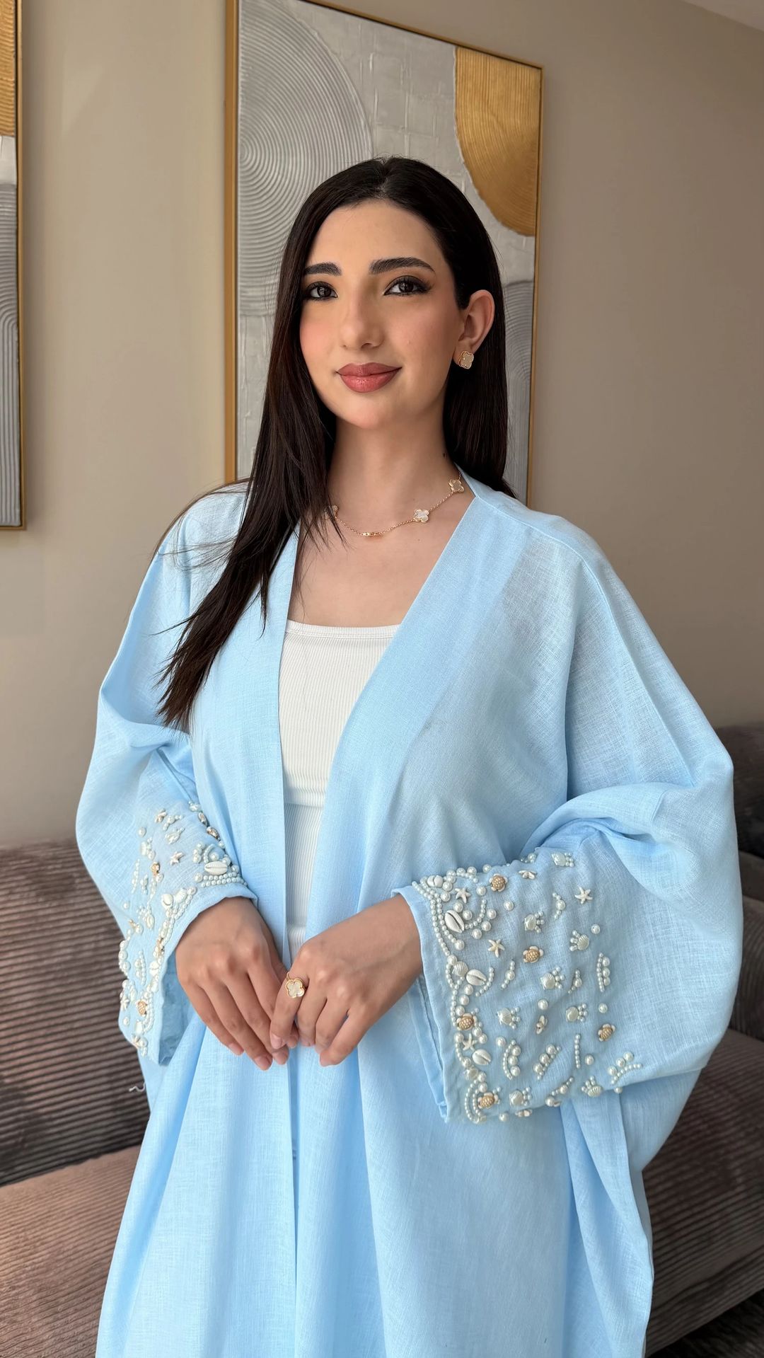 Seashell Abaya - 1