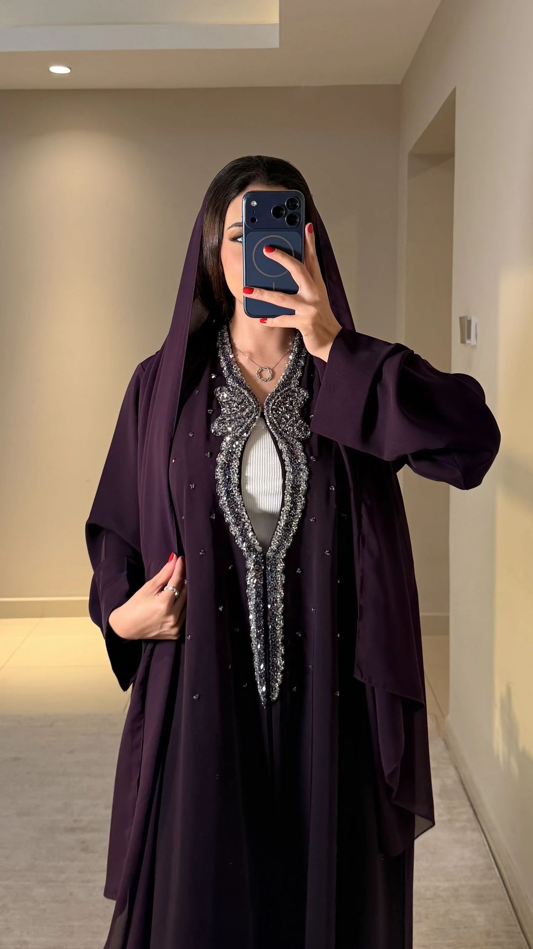 Marmar Abaya Purple - 1