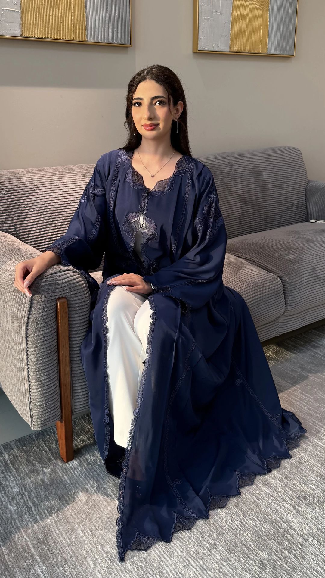 Alyazi Abaya Navy blue - 2