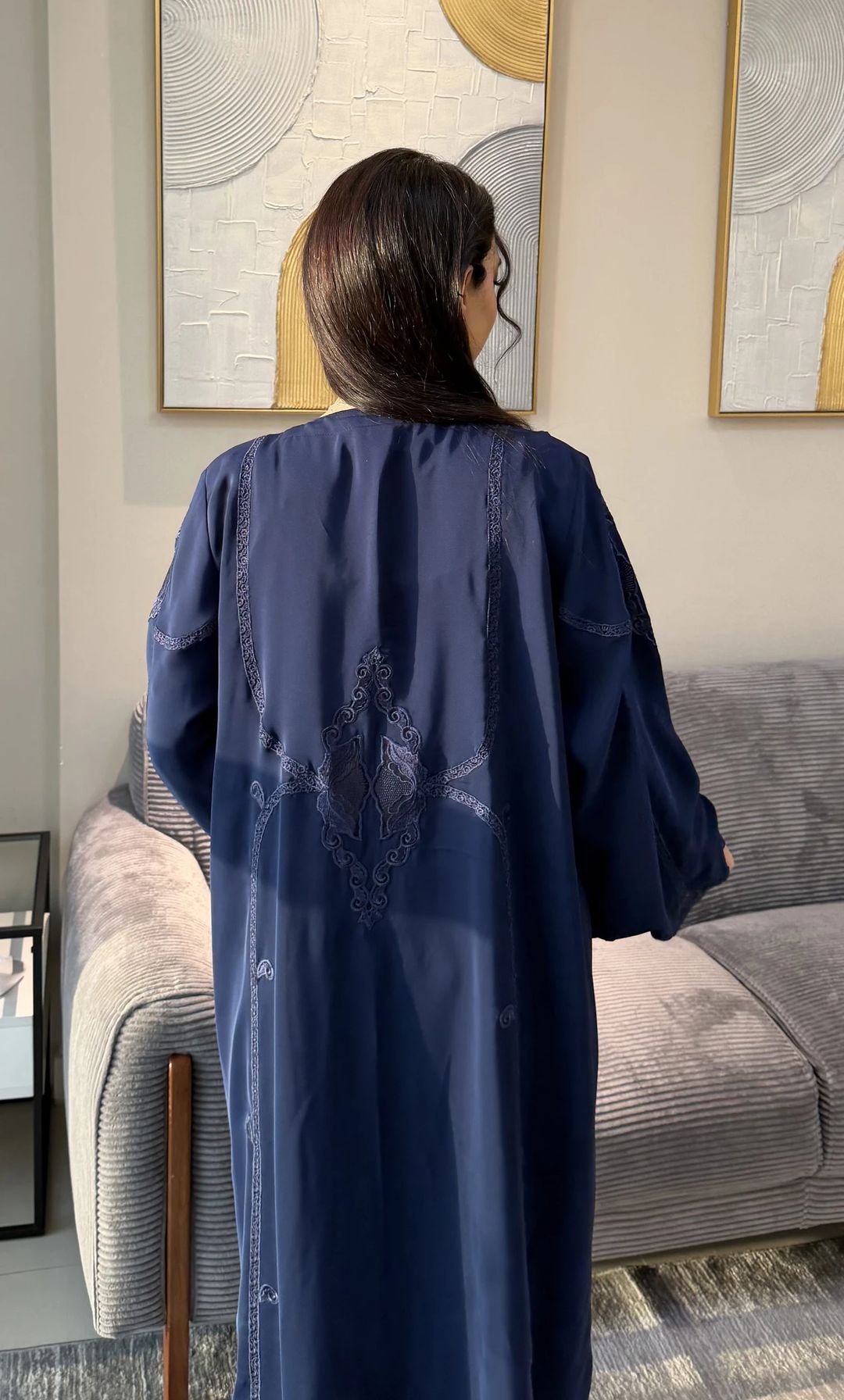 Alyazi Abaya Navy blue - 3