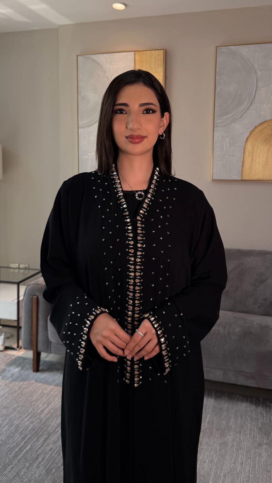 Kowsar   Abaya Black - 1